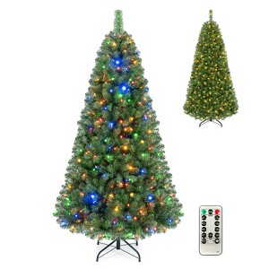 Costway 6/7/8 FT Pre-Lit Artificial Christmas Tree with 845 Dense