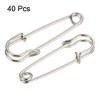 Unique Bargains Metal DIY Blankets Crafts Brooch Making Home Sewing Large Safety Pins 40 Pcs - 3 of 4