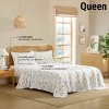 HLC.ME Floral Bed Sheets - Bed Sheet Set - Wrinkle Resistant & Ultra Soft - Fits Mattresses up to 15 Inches Deep - 3 of 4
