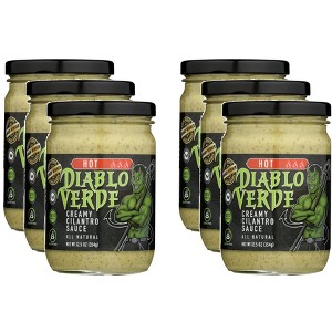 Diablo Verde Sauce Cilantro Hot - Pack of 6 - 12.5 oz - 1 of 2