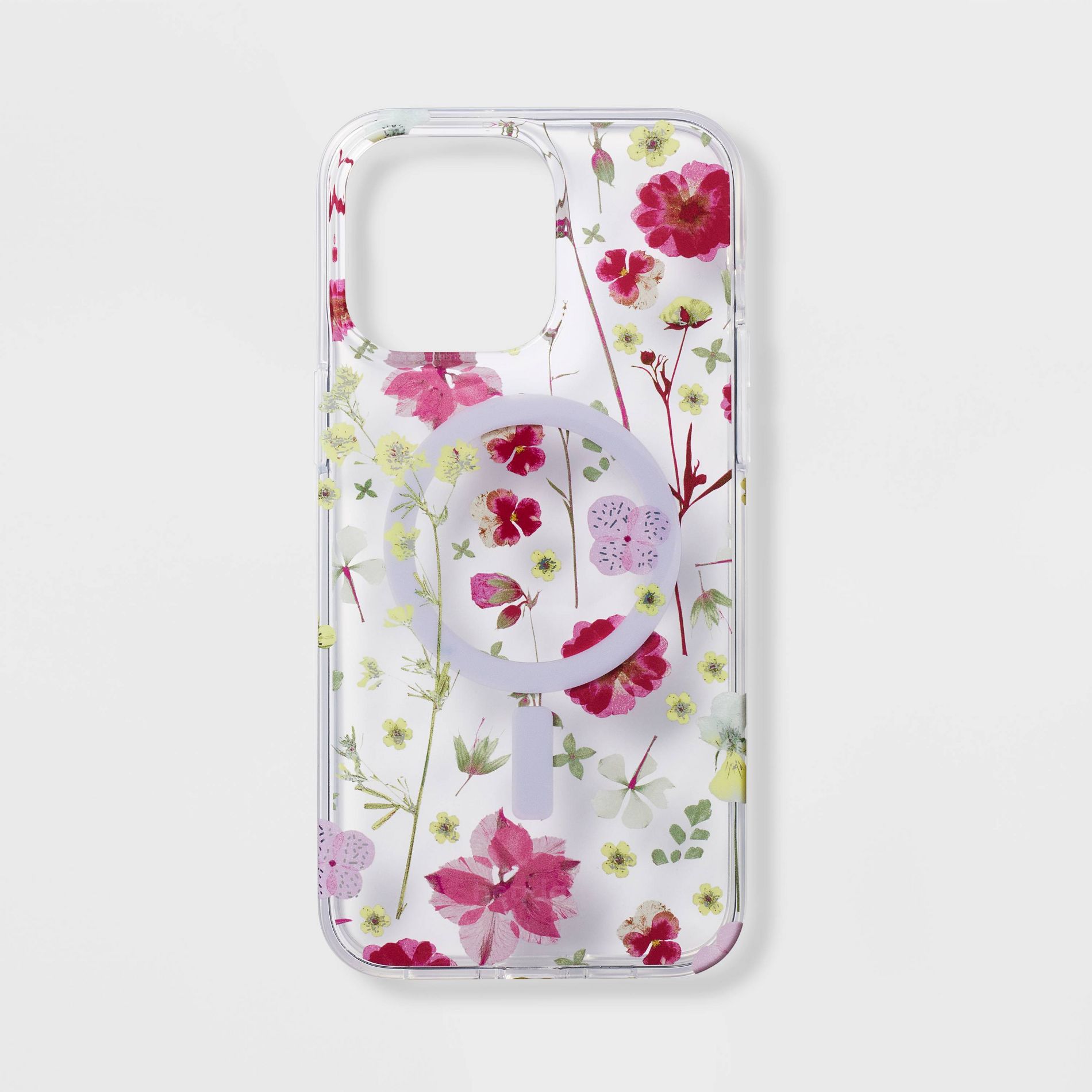 Apple iPhone 15 Pro Max Pro Case with MagSafe - heyday™ Multicolor Floral: Wireless Charging Compatible, Polycarbonate & TPU