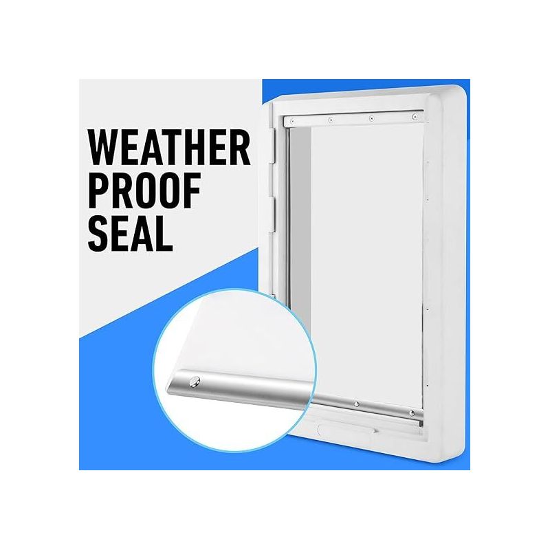 IMPRESA Weatherproof XL Replacement Dog Door Flap, 9.75"x 17 ", For Large Pets up to 90 lbs, Compatible with Ideal Ruff Weather Dog Door Model DSRWXL, 4 of 8