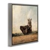 Stupell Industries Bear Holding Paws Watching Sunset, 18" x 18" - 3 of 4