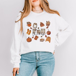 Simply Sage Market Plaid Fall Vibes Collage Sweatshirt - 1 of 4