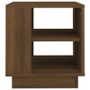 vidaXL Square Coffee Table in Brown Oak Finish - Modern Design Living Room Table with Storage Shelves, Made from Durable Engineered Wood - 4 of 4
