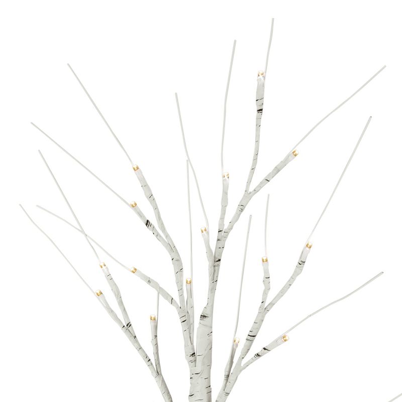 Northlight 24" LED Lighted White Birch Christmas Twig Tree - Warm White Lights, 4 of 8