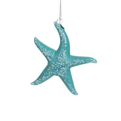 Gallerie II Pearly Starfish Glass Holiday Christmas Xmas Ornament