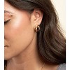 14k Gold Plated Hoop Earring Set | Hypoallergenic Christmas Gift for Women - 3 of 4
