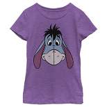 Girl's Winnie the Pooh Big Face Eeyore T-Shirt