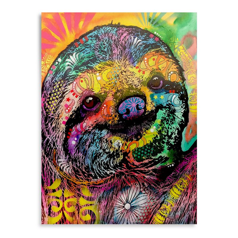 Trademark Fine Art - Dean Russo 'Sloth' Floating Brushed Aluminum Art, 2 of 5
