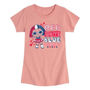 Girls' - LOL Surprise! - 4th of July Fitted Short Sleeve Graphic T-Shirt - 1 of 4