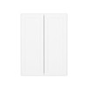 HOMLUX Easy-DIY 12 in D x 42 in H in Shaker White Ready to Assemble Wall Kitchen Cabinet 2 Doors-3 Shelves - 4 of 4