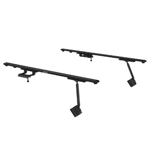 Yakima RibCage Custom Rooftop Track System with 48 Inch HD Track Sections Compatible with Jeep Wrangler JK 4DR Hardtop, Black - 1 of 4