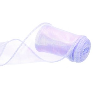 Unique Bargains Gift Wrapping Wide Sheer Wired Pastel Shimmer Iridescent Chiffon Ribbons 1 Pc - 1 of 4