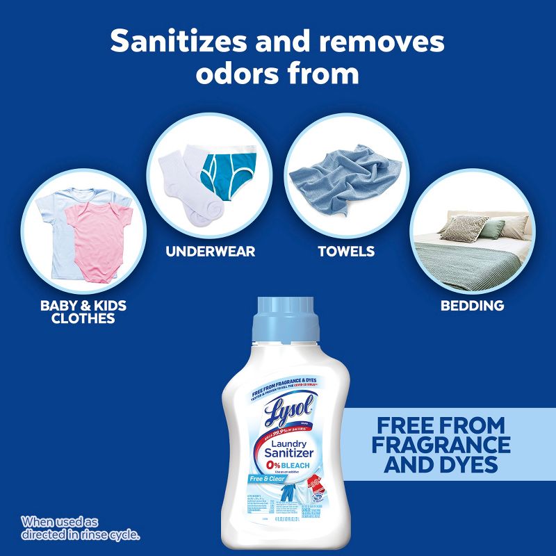 Lysol Laundry Sanitizer Free & Clear, 5 of 13