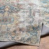 Livabliss 7'6"x9'6" Kemer Traditional Machine Washable Rug Blue: Flatweave, Pet Friendly, Indoor - 3 of 4