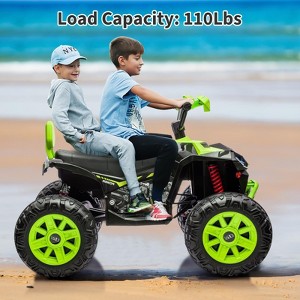 Ride On ATV Car, 2 Seater Electric Four-Wheeled ATV, Electric Car for Kids with Powerful Motor Off-Road Vehicle Kids ATV for Boys Girls - 1 of 4