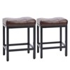 NicBex PU Leather Dining Chairs Set of 2,Modern Upholstered Armless Kitchen Chairs for Dining room,Living Room,Kitchen - 2 of 4
