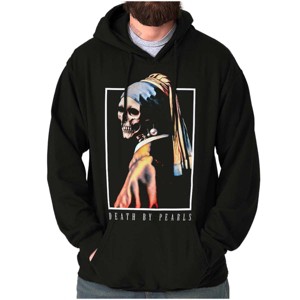 Girl With The Pearl Earring Skeleton Hoodie Sweatshirt Women Men Brisco Brands - 1 of 4