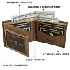 Wrangler Mens RFID Genuine Leather Bifold Wallet With Flip-Out ID Window Comes in a Gift Box, Gift for Men - 3 of 4