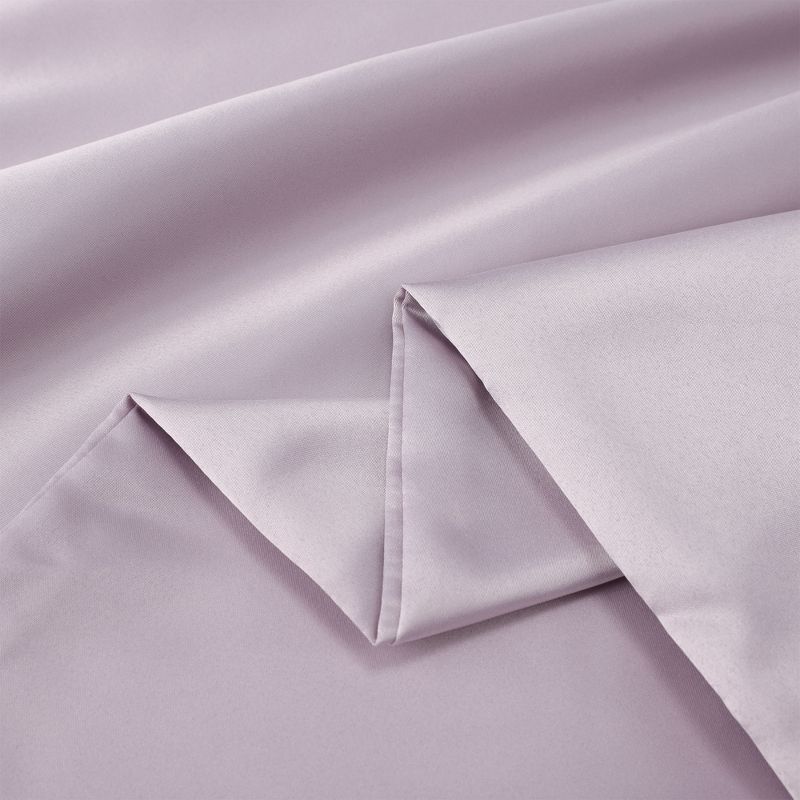 PiccoCasa Body Soft Solid for Hair and Skin Pillow Cases Light Lilac 20"x54", 4 of 5