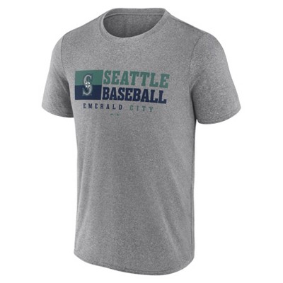 MLB Seattle Mariners Men's Gray Short Sleeve T-Shirt