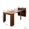 SKRAN Modern Extendable Dining Table with Storage - MDF Material, Suitable for Kitchen, Living Room, Dining Room, Small Apartment, Restaurant - 3 of 4