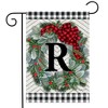 Briarwood Lane Winter Garden Flag 12x18 For Outdoor Winter Wreath Monogram Letter R For Winter Garden Flag Flags For Outside - 2 of 4