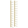 vidaXL Wall Mounted Wine Rack for 24 Bottles Gold Iron - 2 of 4