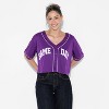 Women's Game Day Cropped Elbow Sleeve V-Neck Athletic Jersey - Wild Fable™ - 2 of 3