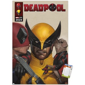 Trends International Marvel Deadpool & Wolverine - Homage Cover Wolverine Kisses Unframed Wall Poster Prints - 1 of 4