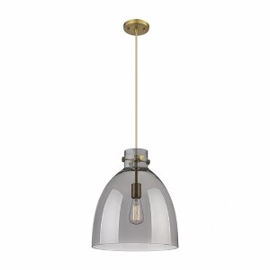 Newton Bell - 1 Light Pendant In Industrial Style-16 Inches Tall and 14 Inches Wide - 1 of 1