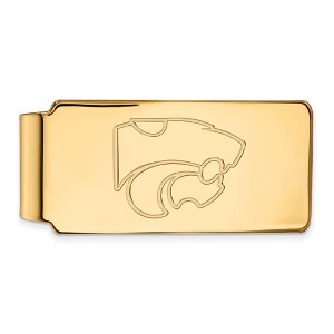 Black Bow Jewelry 14k Yellow Gold Kansas State Wildcats NCAA Money Clip - 1 of 3