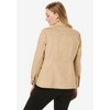 Jessica London Women's Plus Size Peplum Denim Jacket - 3 of 4