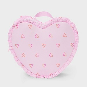 Girls' Mini Heart Shaped Ruffle Backpack - Cat & Jack™️ - 1 of 4