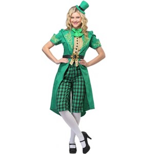 HalloweenCostumes.com Charming Leprechaun Costume for Women - 1 of 4