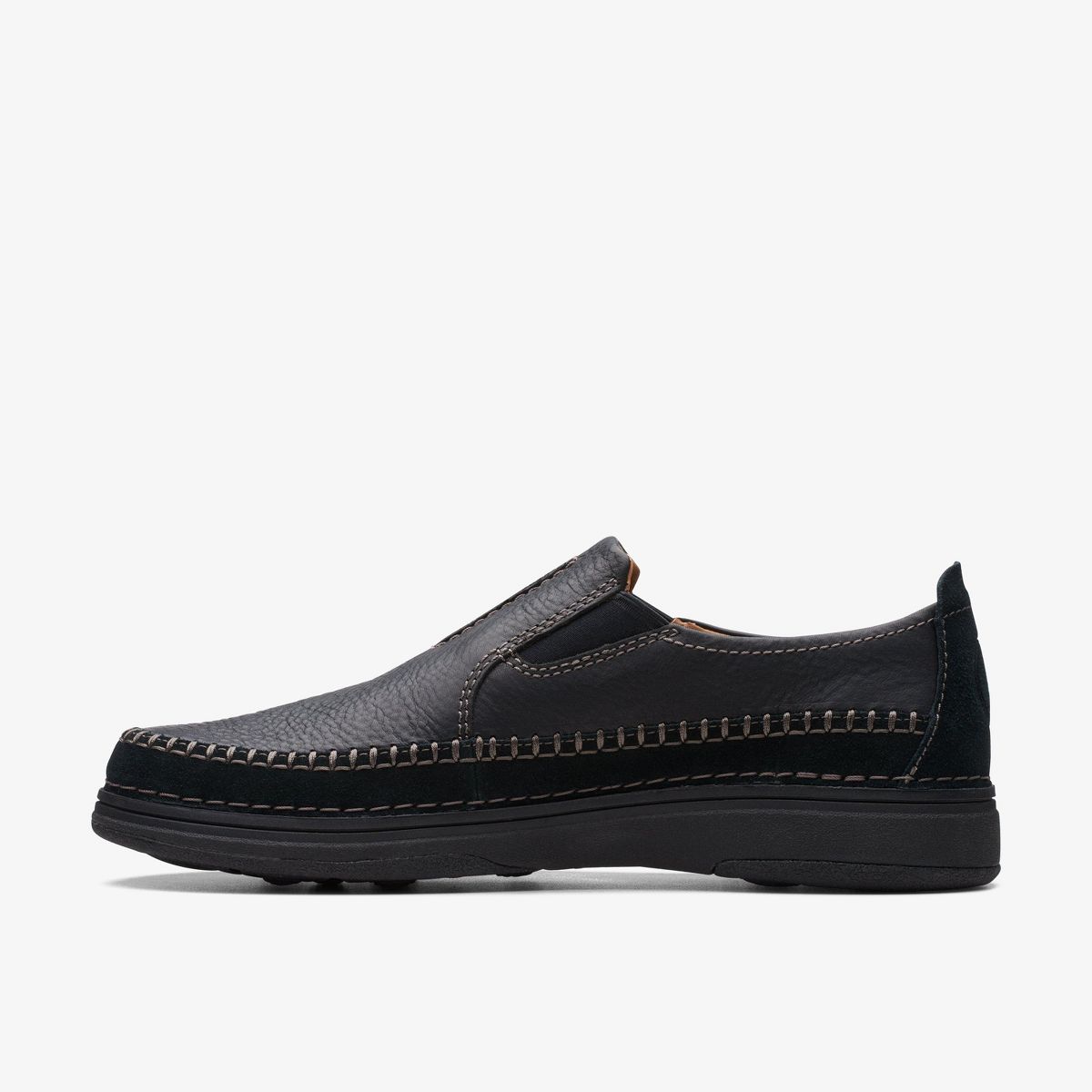 Clarks Mens Nature 5 Walk Black Combi Shoes - thumbnail 2