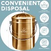 EPICA 1.3 Gallon Countertop Compost Bin | Odorless Stainless Steel Kitchen Composter with Lid & Filters - 3 of 4