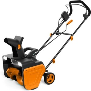 Snow Blower, 20" Width, 10" Depth, 25FT Throwing Distance, 180° Rotating Chute Walkways Driveways Snow Thrower Blaster for Driveway Patio Sidewalk - 1 of 4