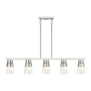 Livex Lighting Bennington 5 - Light Chandelier in  Brushed Nickel - 1 of 4
