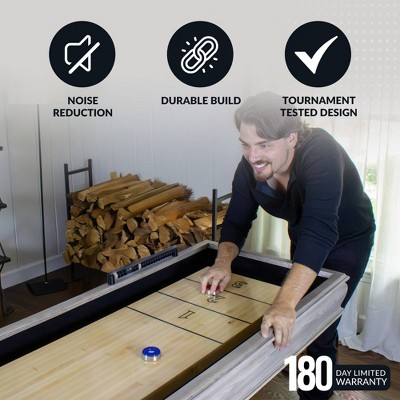 Montecito 12' Driftwood Hardwood Shuffleboard Table