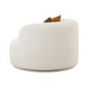 TOV Furniture Fickle Boucle Swivel Chair in Cream - 4 of 4