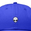 Dalix Lil Alien Embroidered Cotton Cap Outdoor Space Nature Dad Hat Mens - 2 of 4