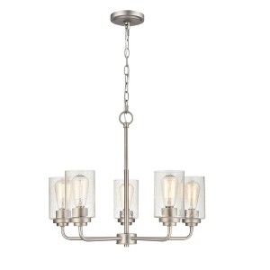 Millennium Lighting Moven 5 - Light Chandelier in  Satin Nickel - 1 of 2