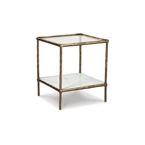 Signature Design by Ashley Casual Ryandale Accent Table  Antique Brass Finish - image 1 of 4