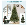 6ft/7.5ft Pre-Lit Spruce Artificial Christmas Tree With LED Lights Includes Metal Stand Xmax Trees Green Full Trees With Metal Hinged Branch Tips - 3 of 4