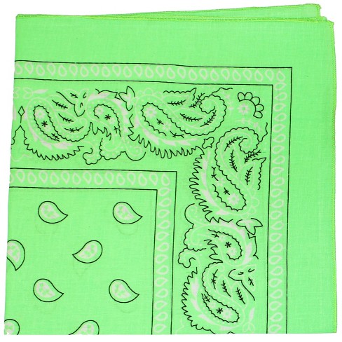 Unibasic Cotton Paisley Bandanas in Neon Colors - 20 Pack - Bulk Headwear - image 1 of 1