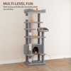 Large Cat Tree for Big Cats, Multi-Level Cat Tower for Indoor Cats, Scratching Post,Condo,Platforms,Cat Tunnel,Hammock,Feeding Station,Pet Play House - 2 of 4
