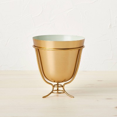 Short Brass Footed Planter - Opalhouse™ designed with Jungalow™