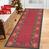 Christmas Runner Rug Solid Non-Slip Washable Christmas Kitchen Rug Holiday Decor Carpet for Dining Room Nursery Office - 2 of 4